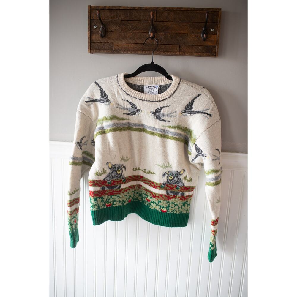 Anthropologie Meadows Farm Pullover Sweater Wool Small NEW - Picture 2 of 4